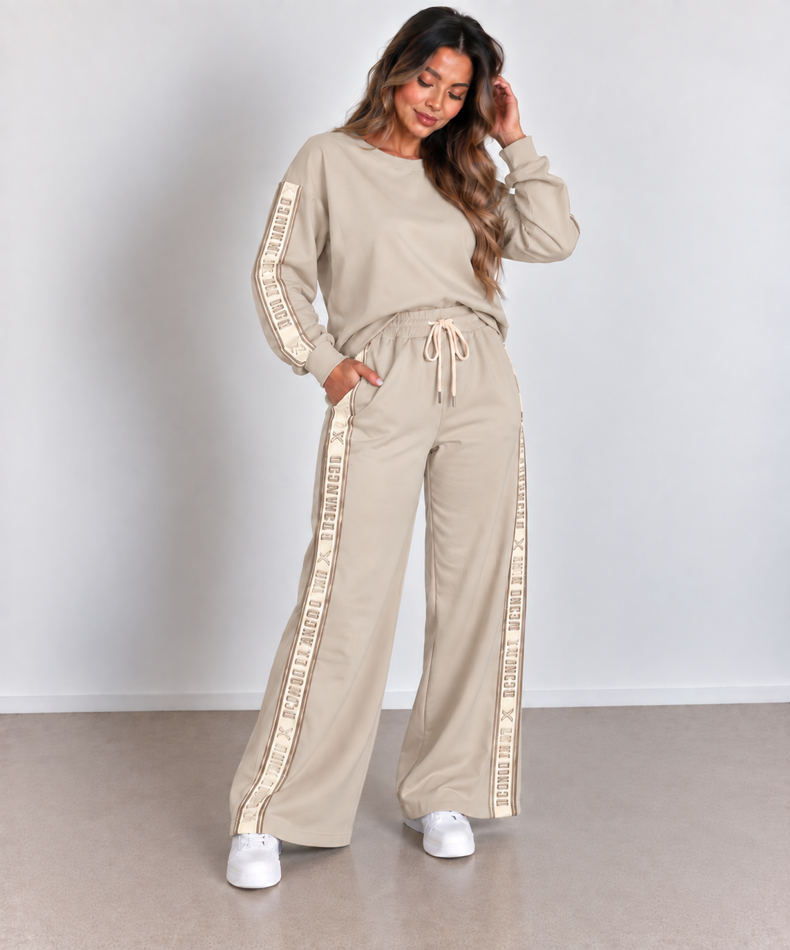 Ensemble Jogging Oversize "Advanced" - Sweat & Pantalon Fluide