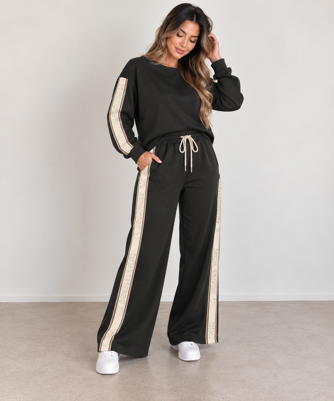 Ensemble Jogging Oversize "Advanced" - Sweat & Pantalon Fluide