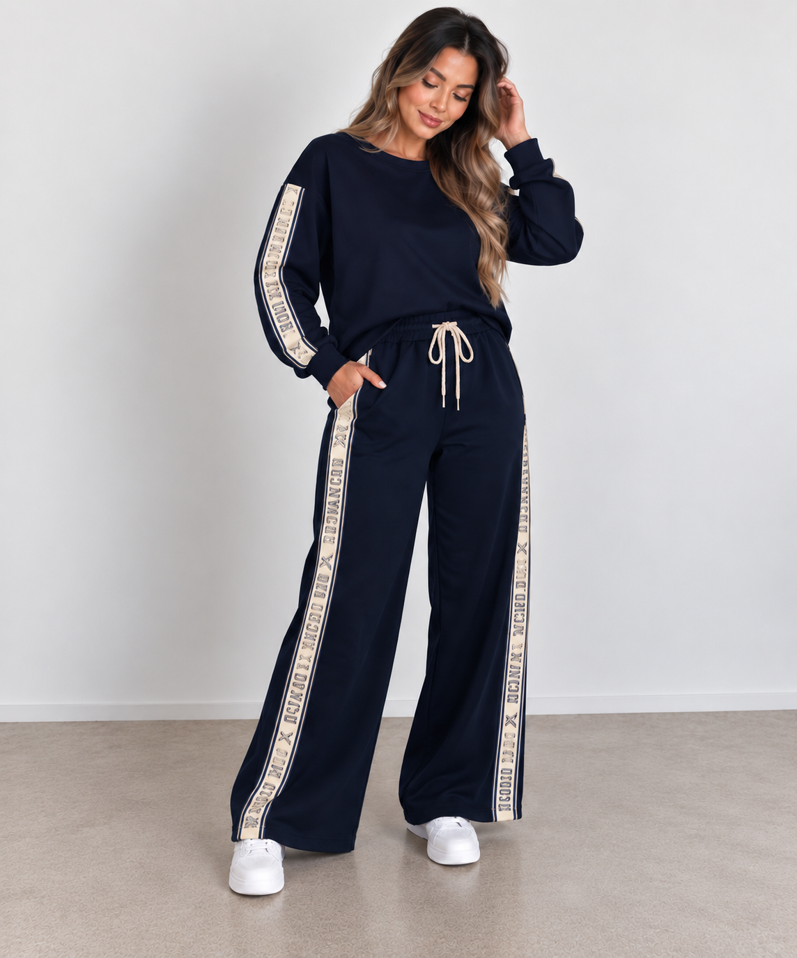 Ensemble Jogging Oversize "Advanced" - Sweat & Pantalon Fluide